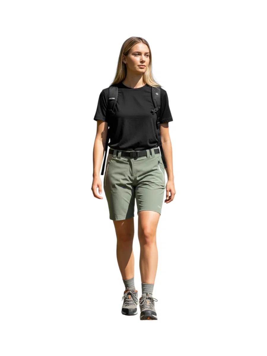 CMP Bermuda da trekking da donna con cintura e Dry Function