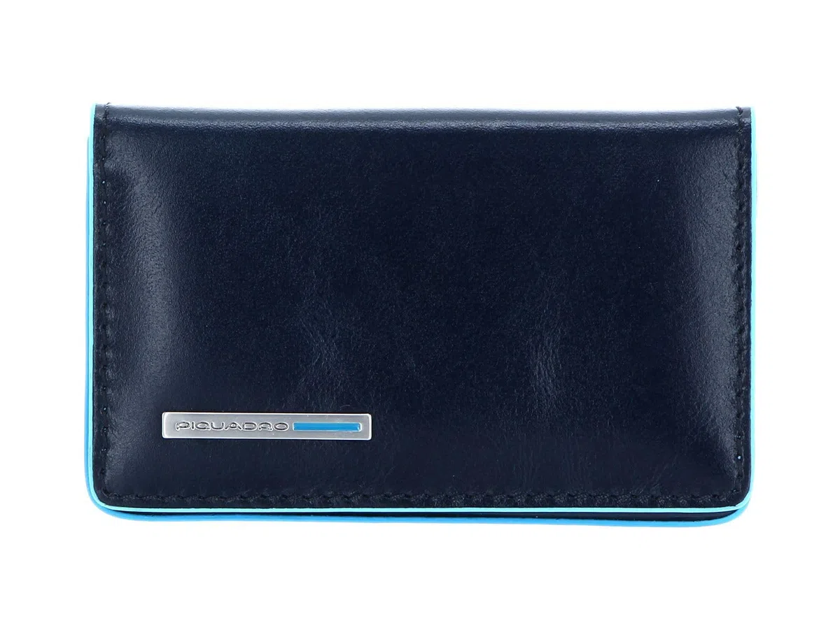 Piquadro PP1263B2 Porta Biglietti Da Visita, Collezione Blu Square, Blu