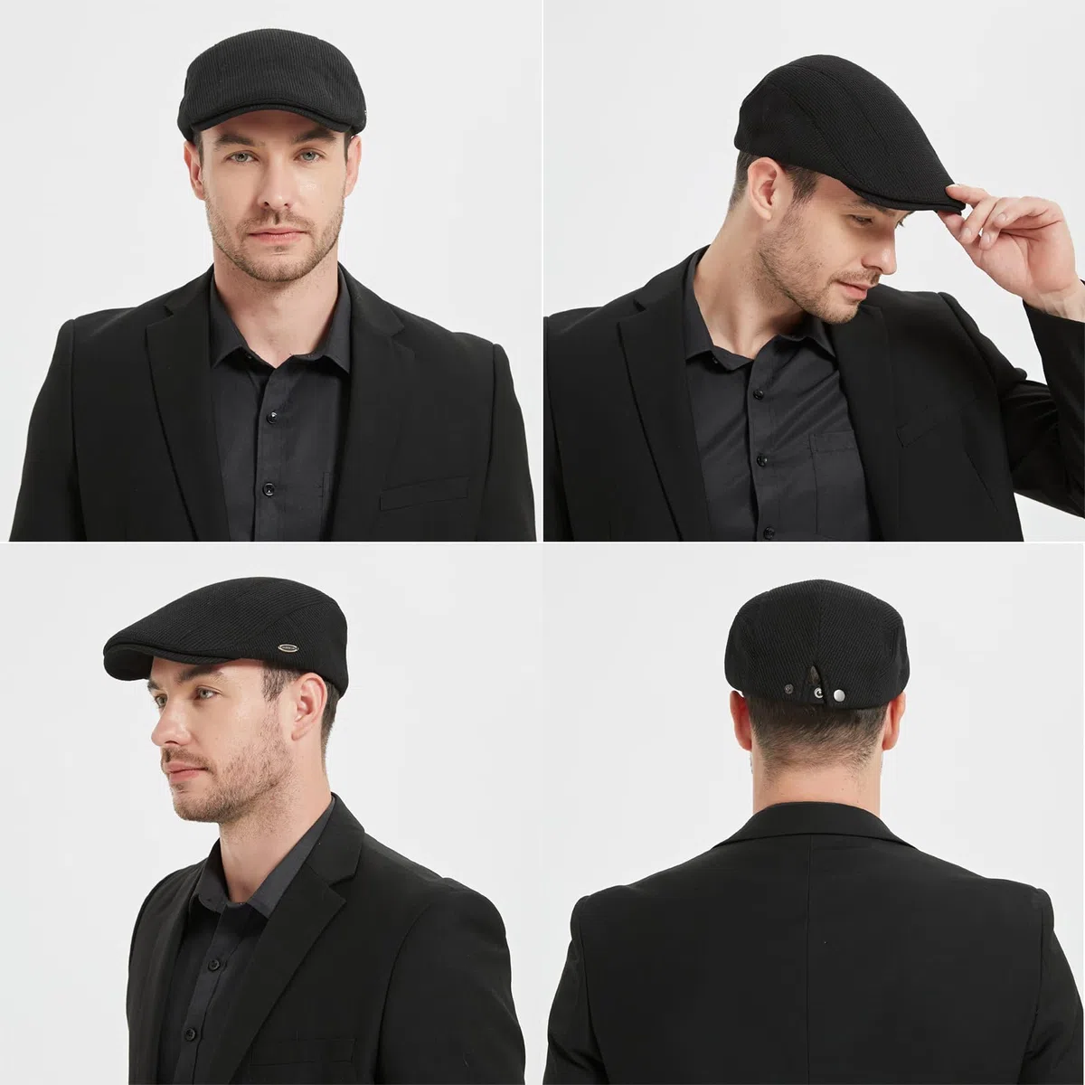 Berretto Piatto Baschi Scozzesi Coppola Uomo, Regolabile Berretto Irlandese Cappelli di Edera Flat cap