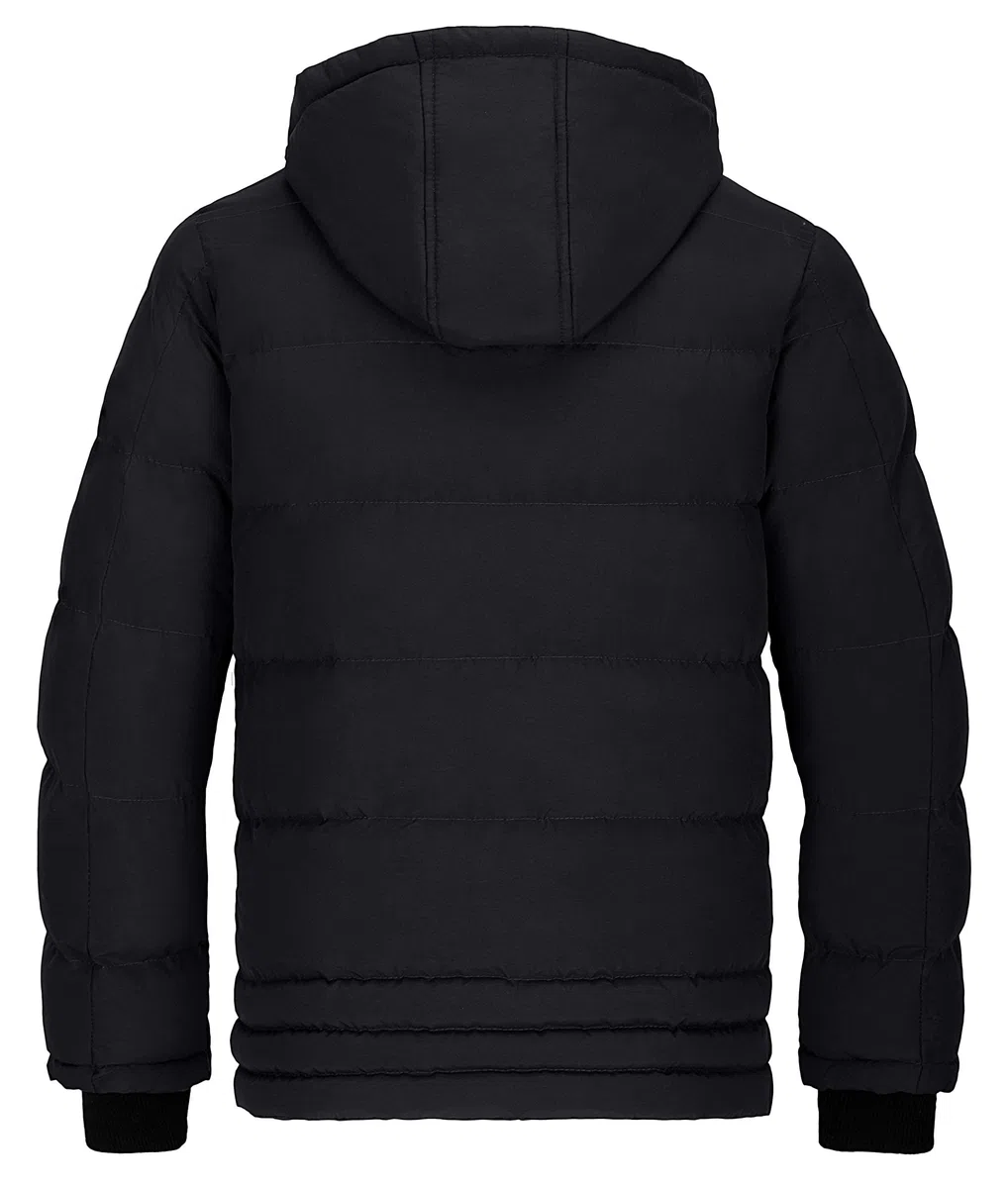 Wantdo Giacca Invernale da Uomo Caldo Giubbotto con Cappuccio Regolabile Trapuntato Idrorepellente Cappotto da Lavoro Outdoor