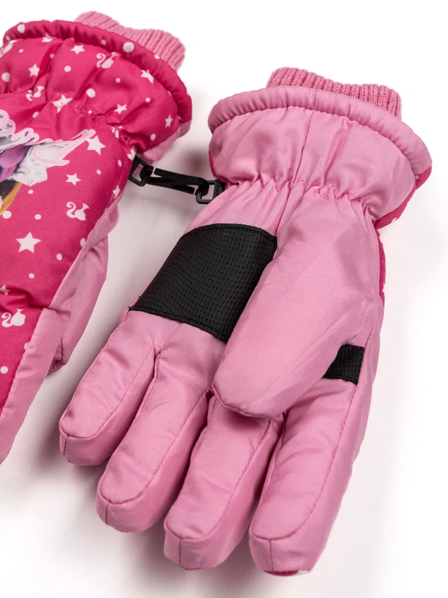 United Labels Barbie - Guanti invernali da sci per bambini, impermeabili e antivento, guanti da neve, guanti caldi per snowboard e sci rosa