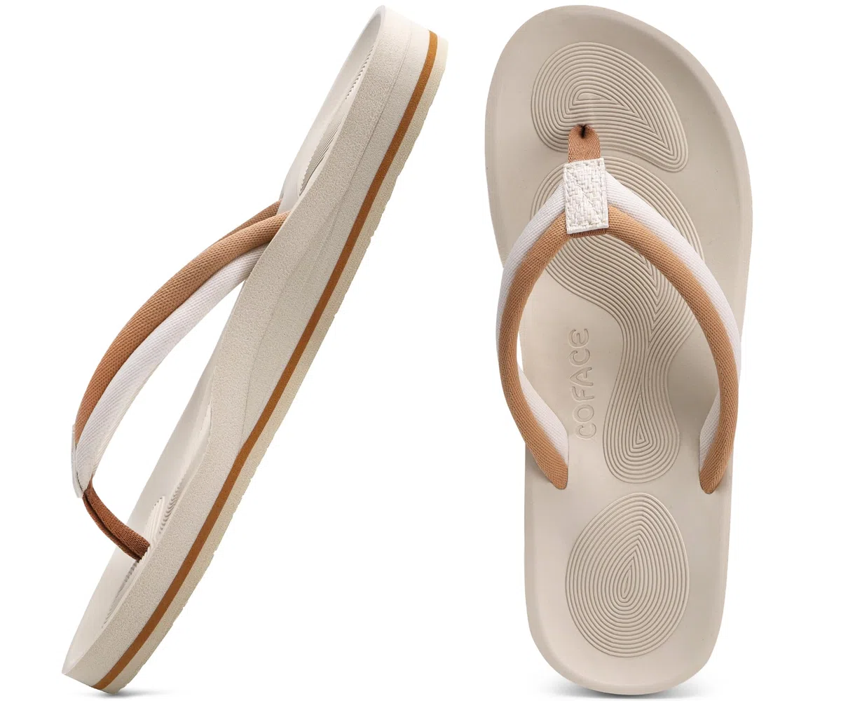 COFACE Infradito Donna Moda Estive Comode Ciabatte Supporto Arco Plantare Flip Flop Mare Aperte Sandali Infradito da Spiaggia Piscina