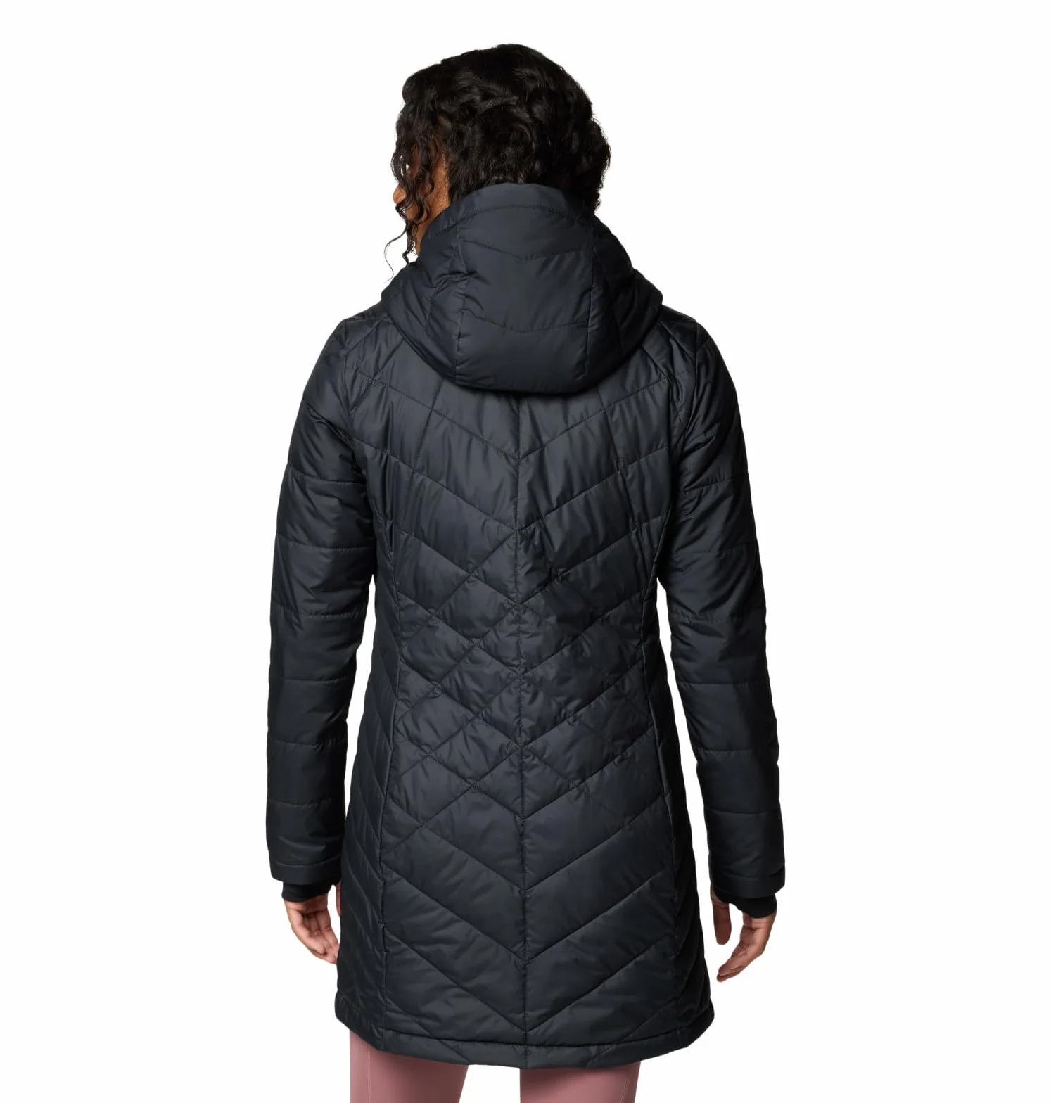 Columbia Heavenly Long Hooded Jacket, Piumino Con Cappuccio Donna
