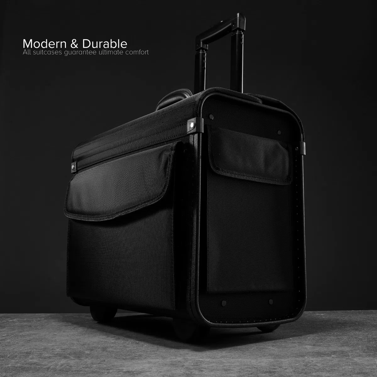 borsa pilota con rotelle - scomparto laptop 16” - nylon 1680D