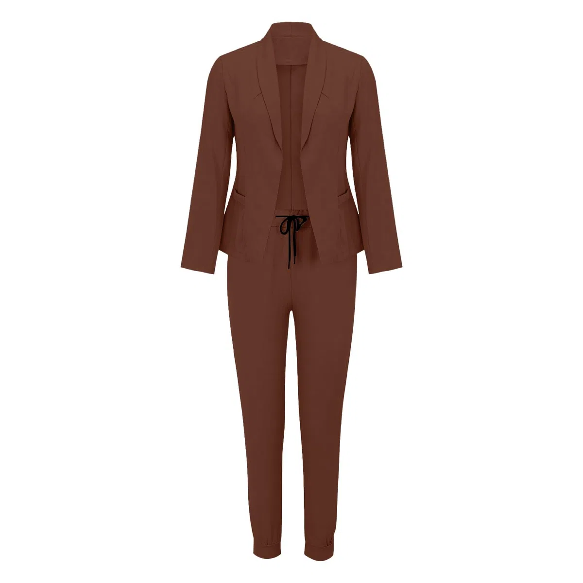 Tailleur Donna Curvy 2 Pezzi Elegante Completo da Donna Maniche Lunghe Ufficio Blazer Leggeri Completi di Pantaloni e Blazer da Cerimonia con Completo Pantalone/Gonna