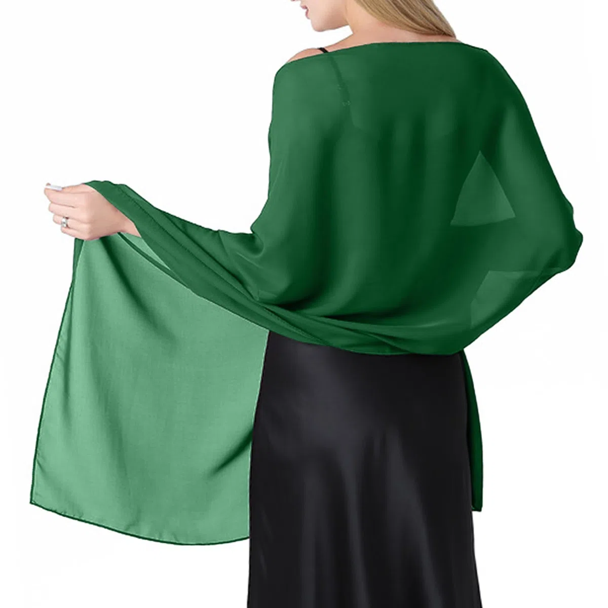 Scialli e Involucri Pashmina – Scialle Elegante Donna per Cerimonia, Chiffon Sciarpa da Sera per Matrimonio Donna