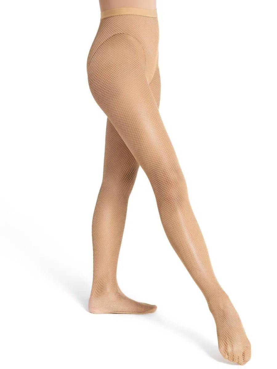 Capezio Studio Basics - Calze a rete da donna, senza cuciture