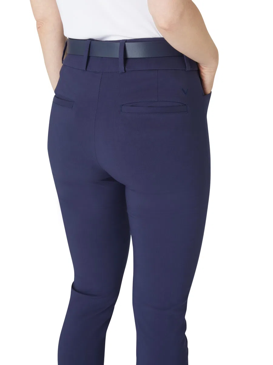 Callaway Apparel - Chev Pull On Pants with Stretch for Women, Pantaloni Senza Lacci Donna