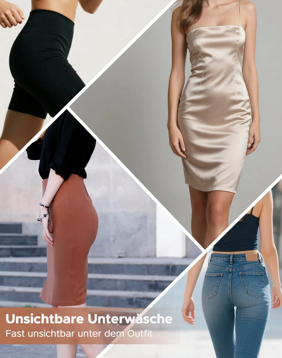 INNERSY Mutande Donna Senza Cuciture Slip Invisibili Culotte Vita Media Intimo Comodo Pacco da 4