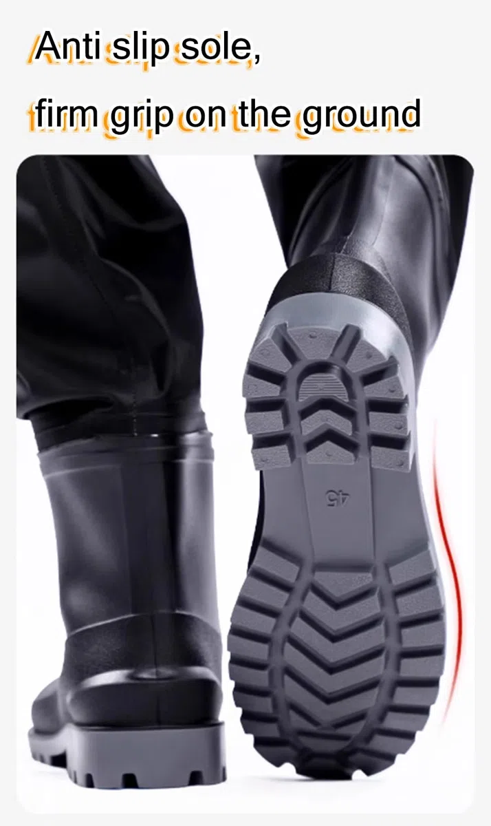 Stivali A Coscia da Pesca Stivali da Pesca in PVC per Uomo, Impermeabili, Adatti per Pesca, esplorazione, lavori in Acqua, Lavaggio Auto