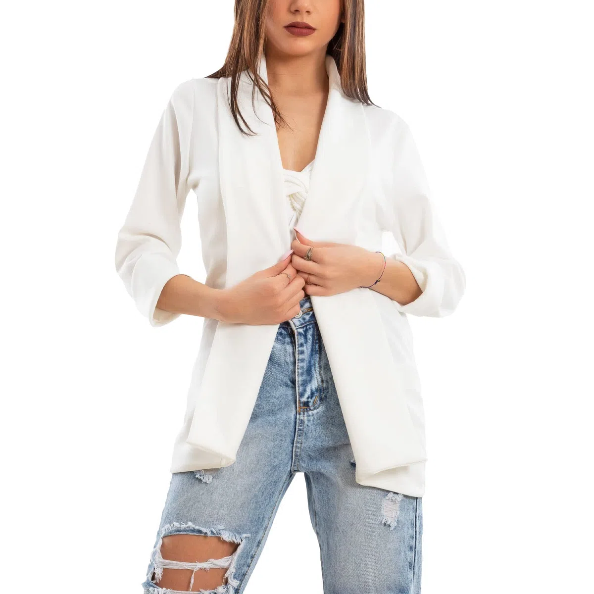 Toocool Blazer Donna Giacca Elegante Casual Basic Monopetto Primavera VI-80021