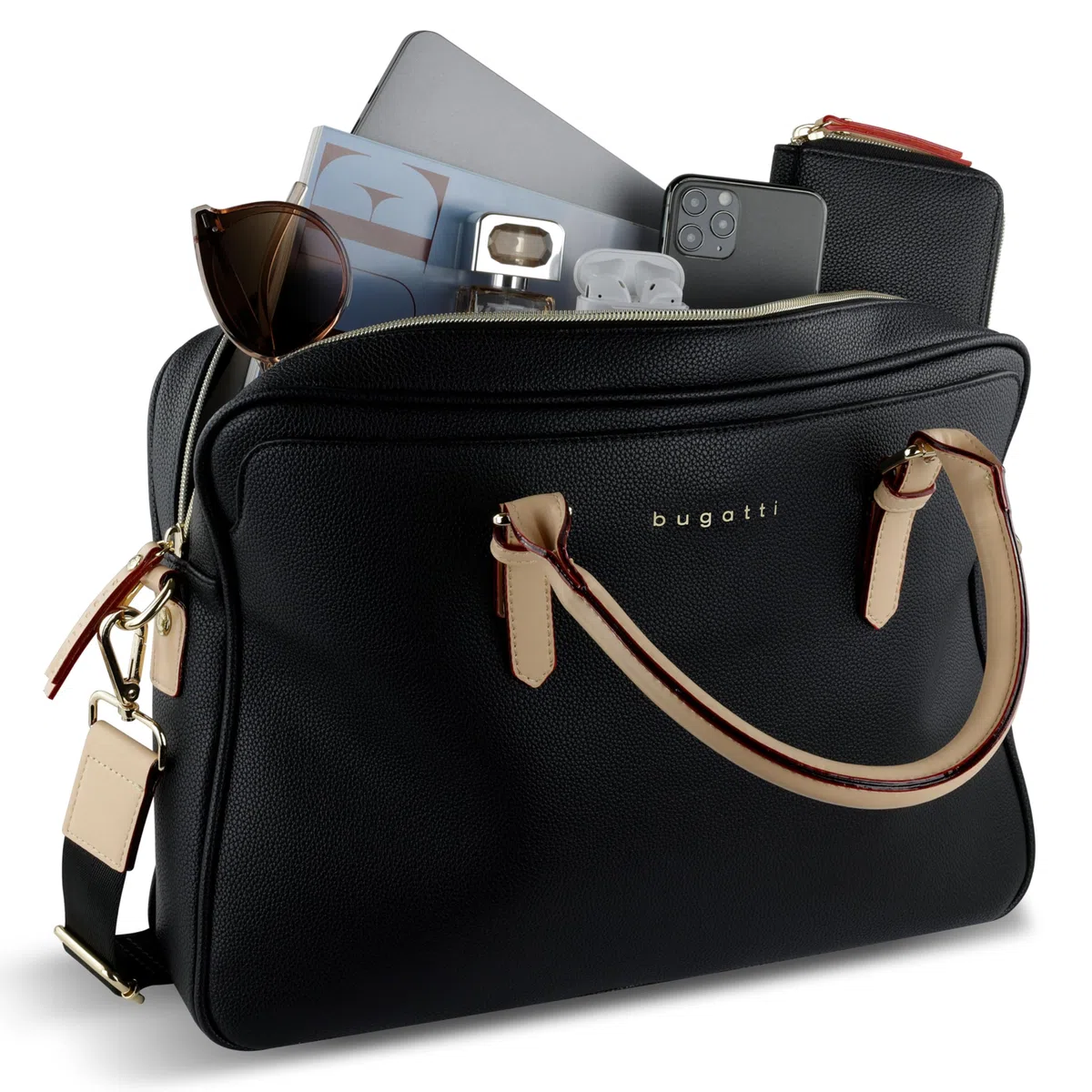 bugatti Ella Borsa business 15", cartella in similpelle con scomparto per laptop