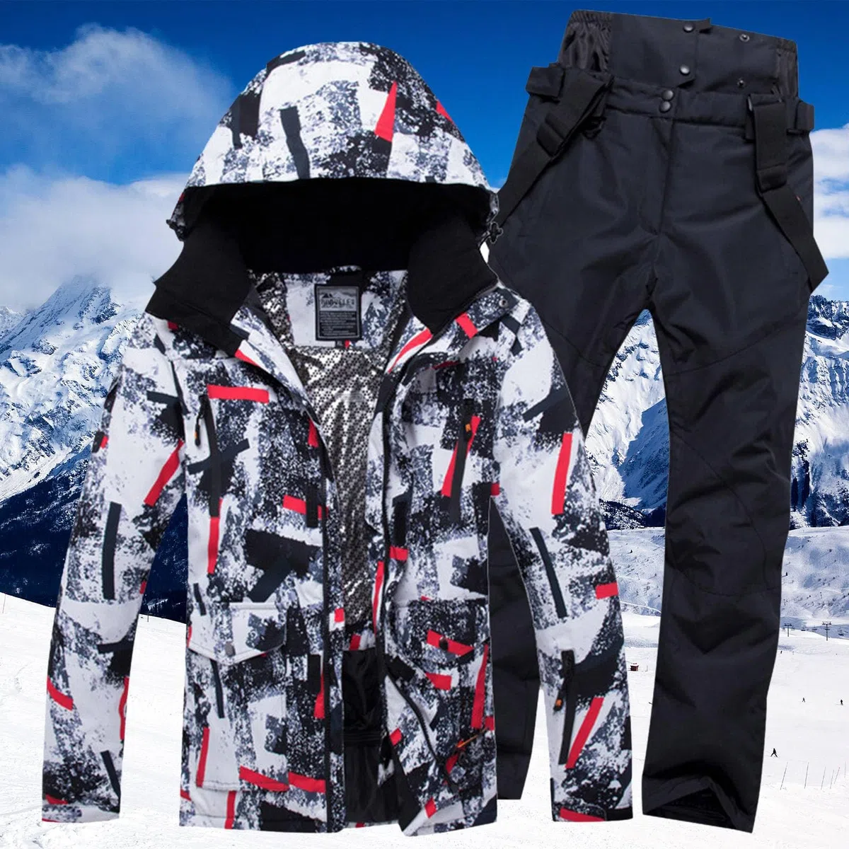 Completo Tuta Da Sci Donna Tuta Sci Donna Due Pezzi Tuta Da Sci Bambina Costume Da Sci Da Donna Tuta Da Sci Donna Completa Tuta Da Neve Antivento Tuta Jumpsuit Donna Elegante Invernale Outdoor Hooded