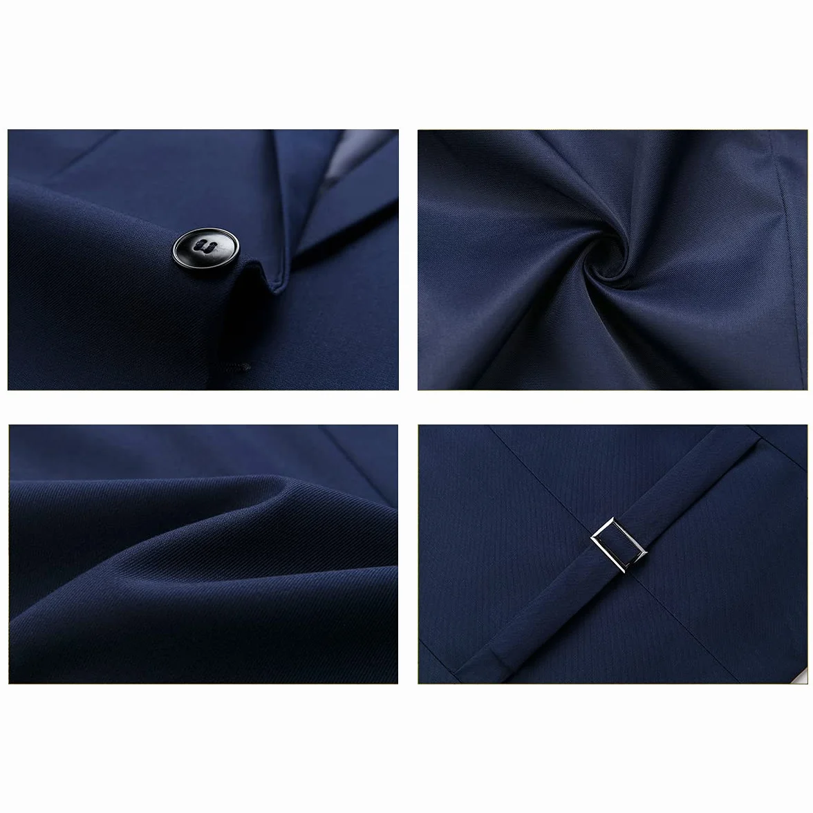 KUDORO Abito da Uomo 2 Pezzi Slim Fit Abito Abiti da Sposa Puro Colore Un Bottoni Abito da Smoking Blazer Pantaloni