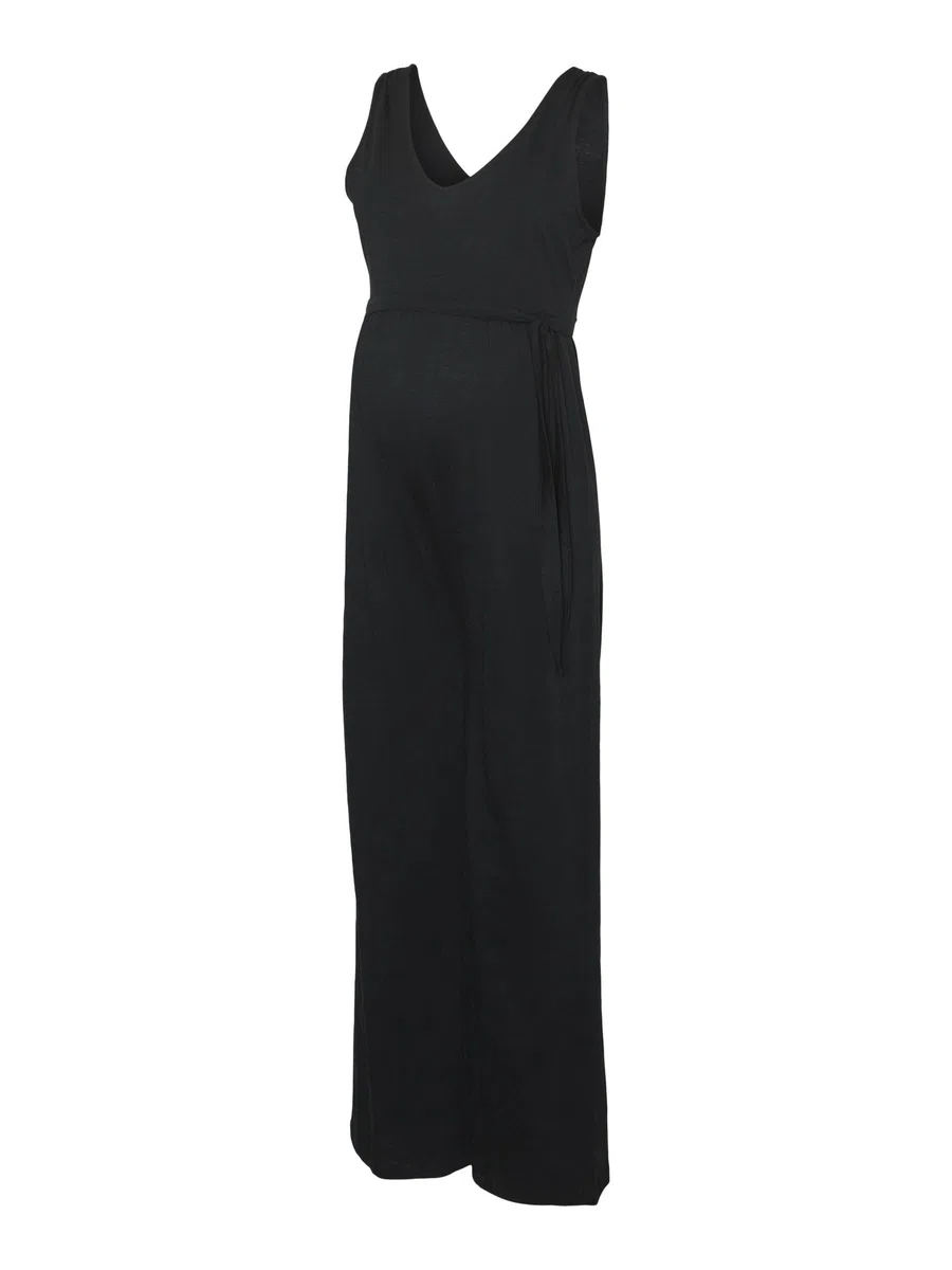 Mamalicious Mlivy Sl Jrs V-neck Jumpsuit Noos Mlivy Sl Jrs Noos - Tuta con scollo a V Donna (Pacco da 1)