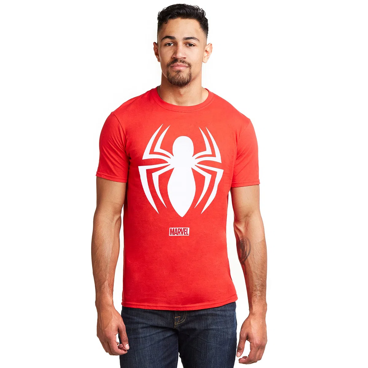 Marvel Spiderman Logo T-Shirt Uomo (Pacco da 1)