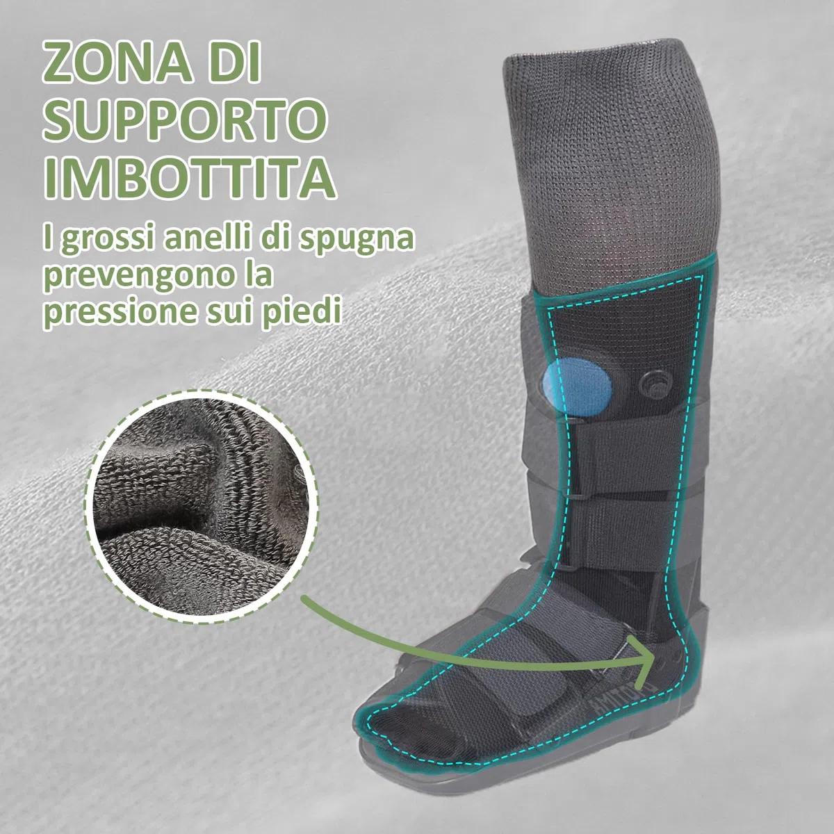 LOFIR Calze Ginocchio Diabetici per Uomo: Calzini Extra Lunghi Senza Cuciture in Bambù Calzini Sanitari con Suola Imbottita per Caviglie e Piedi Gonfi 2 Paia Taglia 39-42