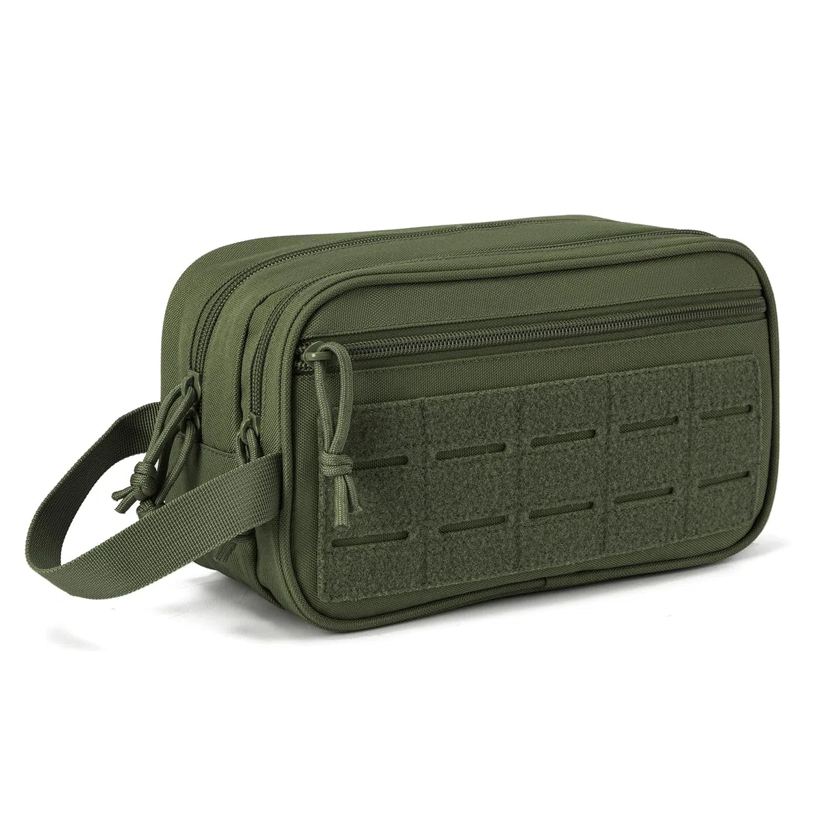 QT&QY Borsa per Toilette Tattica Uomo - Borsa per il Toilette Militare con Anelli Molle, Dopp Kit Piccolo per Igiene Personale, Rasatura e Doccia Necessaire da Viaggio