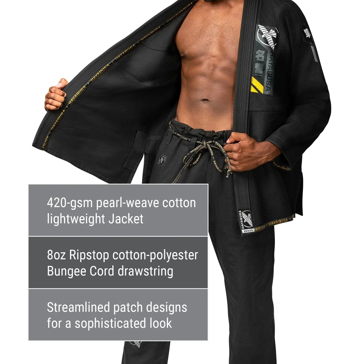 Hayabusa Ascend - Gi leggero per adulti Jiu Jitsu BJJ