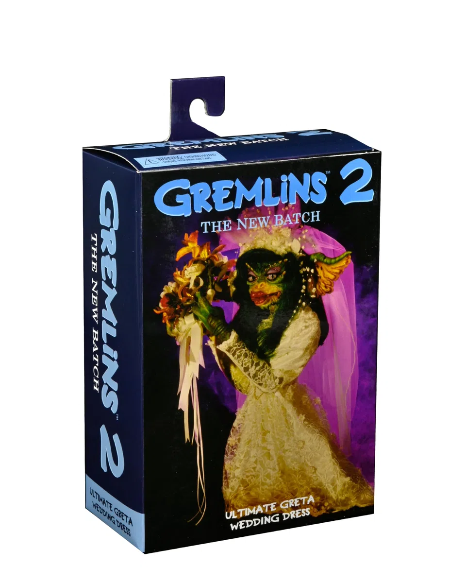 NECA 2022 Convention Exclusive Gremlins 2 Ultimate Greta in abito da sposa verde, verde, grande