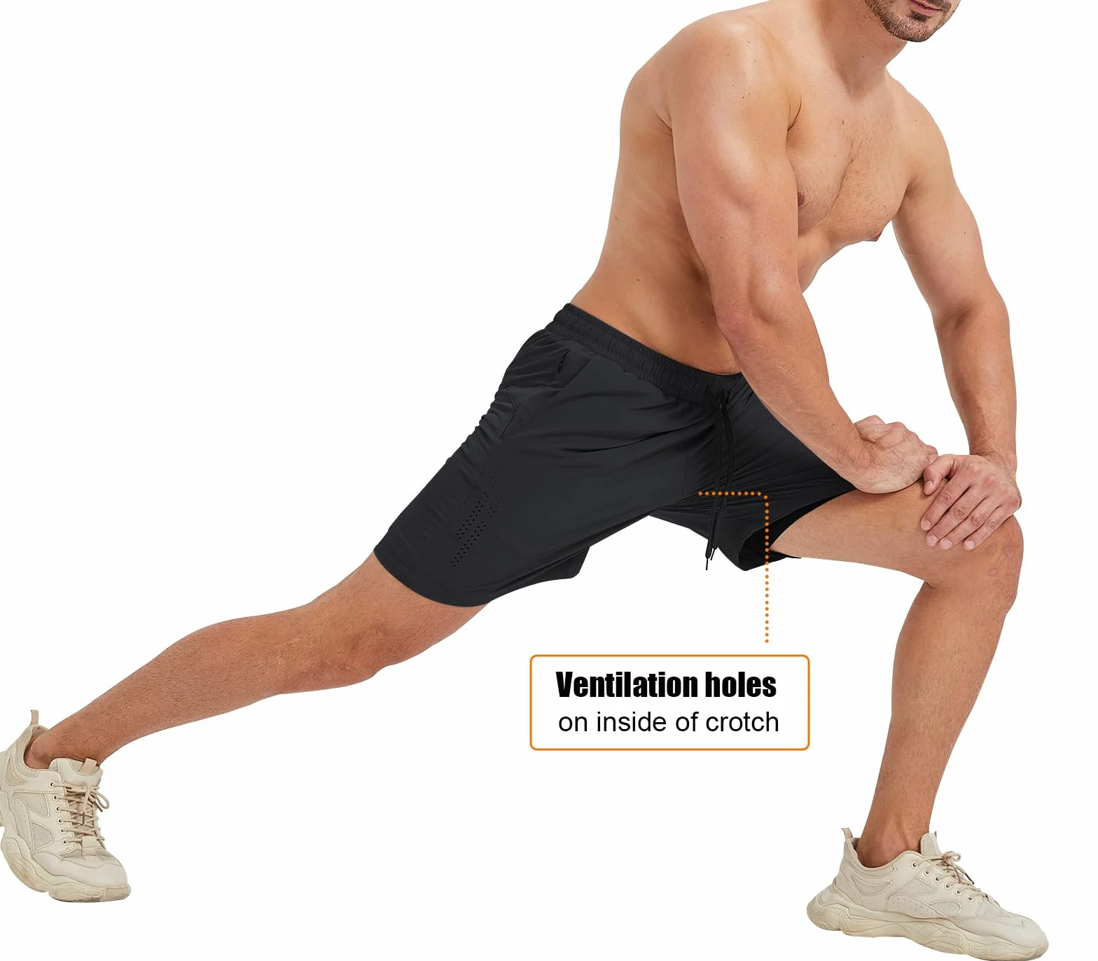 Pantaloncini da Running Uomo 2 in 1 Pantalone Corto Sportivo Short da Asciugatura Rapida Traspirante Outdoor Jogging