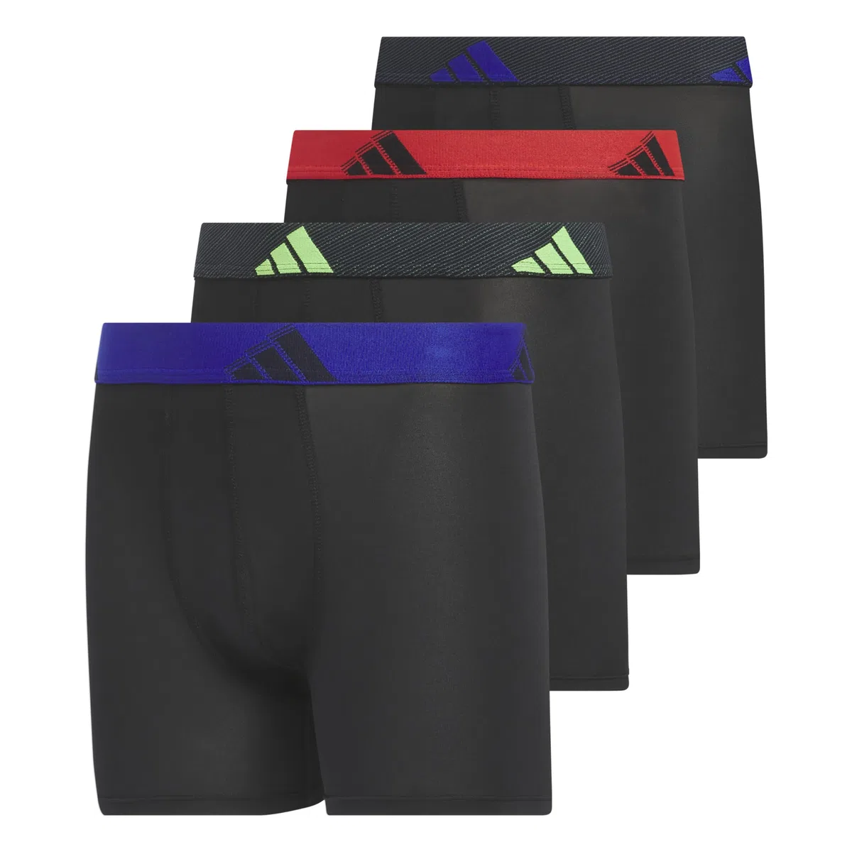 adidas Kids-Boy's Performance Boxer Briefs Underwear (4-Pack) Boxer Breve Intimo Bambini e Ragazzi (Pacco da 4)