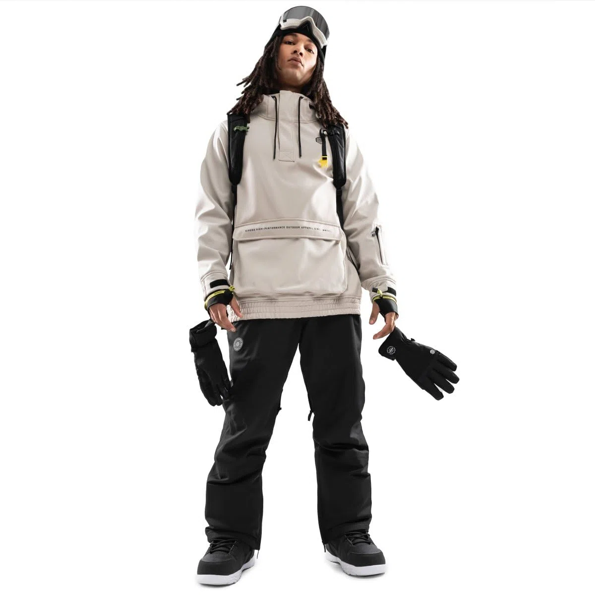 SIROKO - Giacca da Snowboard con Tasca a Marsupio W3 Haboob
