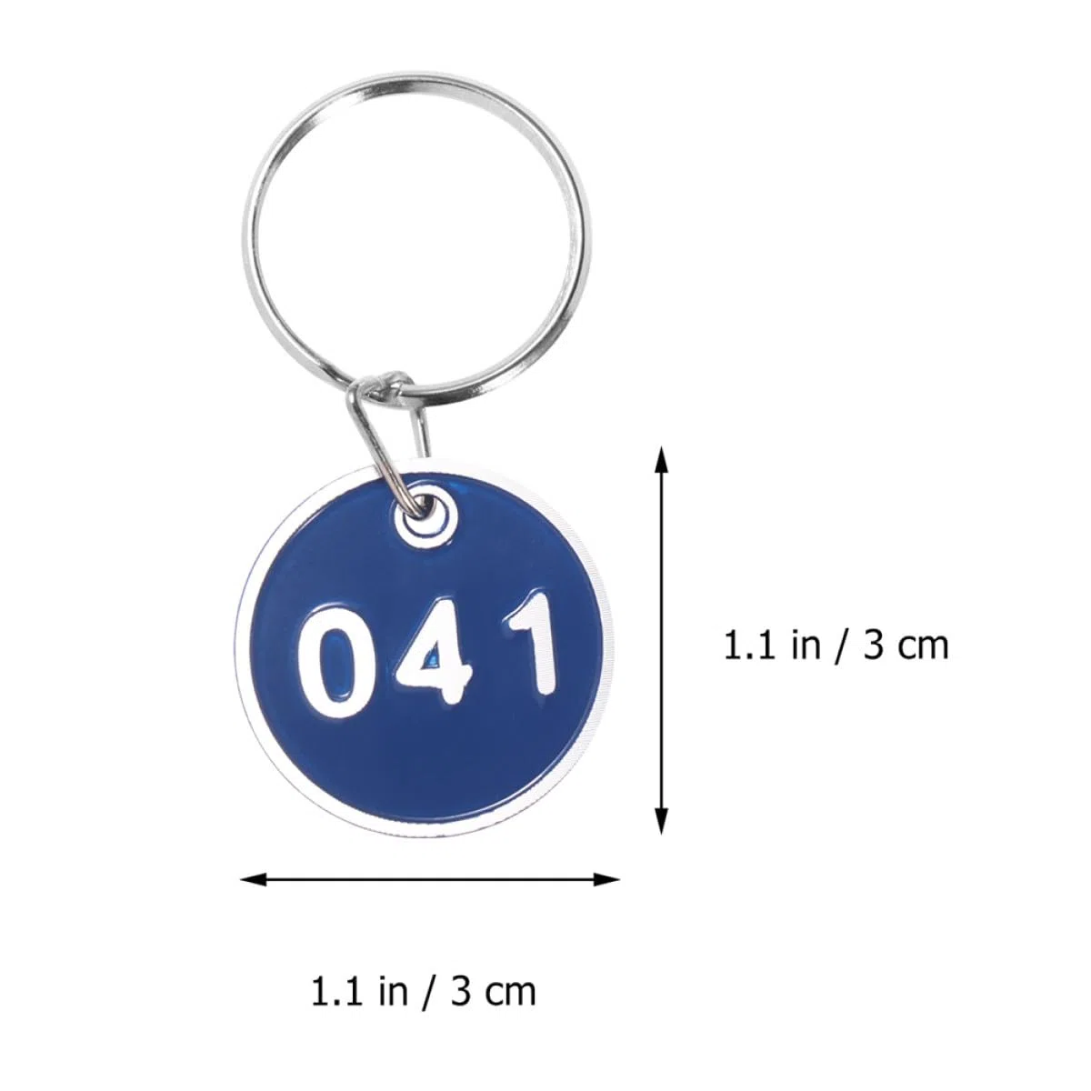 GALPADA Etichette Numeriche in Metallo Portachiavi, Set da 1 a 100 Targhette Numerate in Alluminio Resistenti per Identificazione Bagagli, Chiavi e Ufficio, Uso Domestico e Hotel