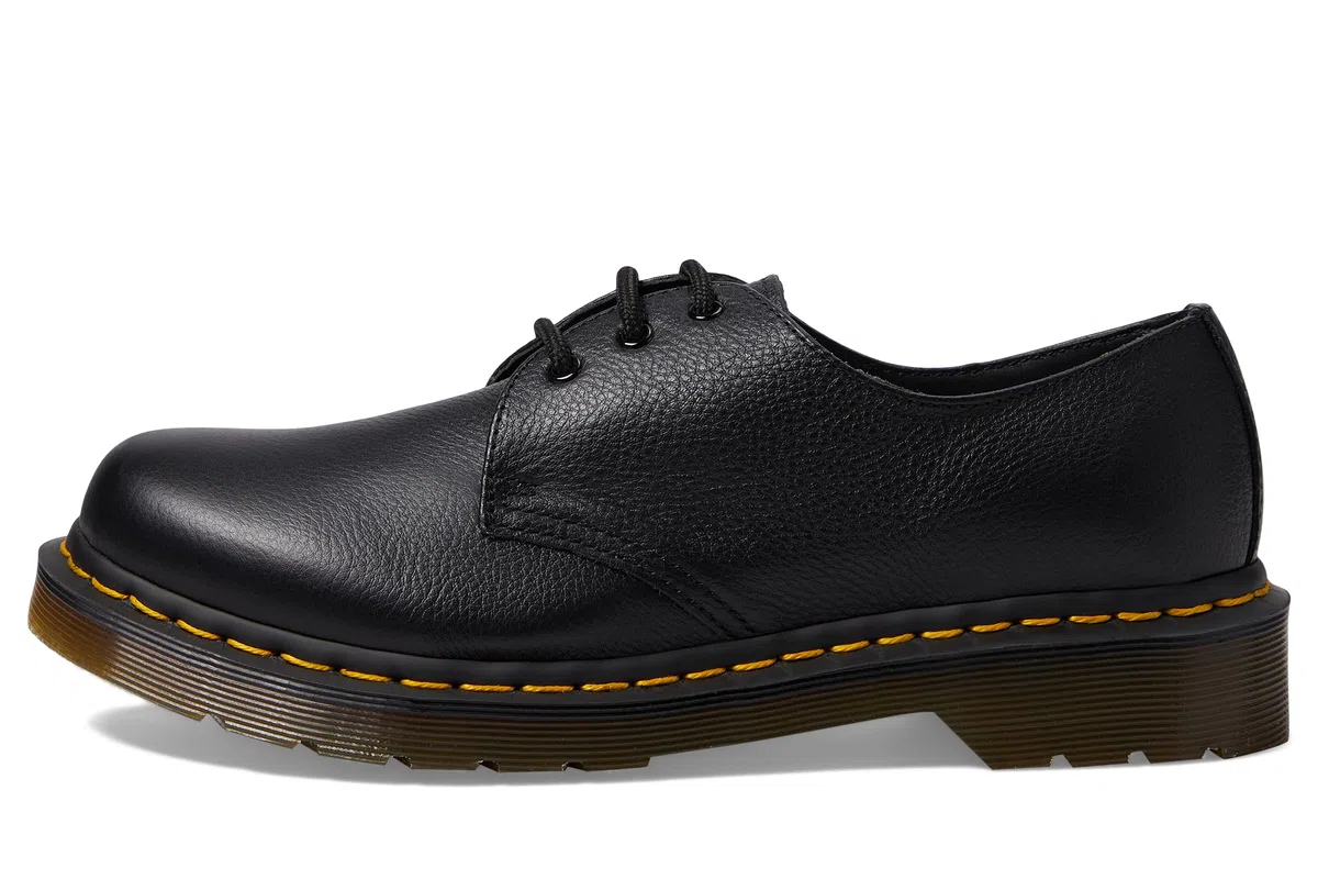 Dr. Martens 1461, Scarpe stringate Donna, Nero(Black Virginia), 38 EU