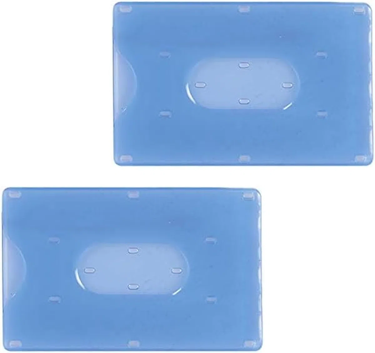 Porta tessere in plastica rigida (2 pezzi) per carte di credito e tessera magnetica