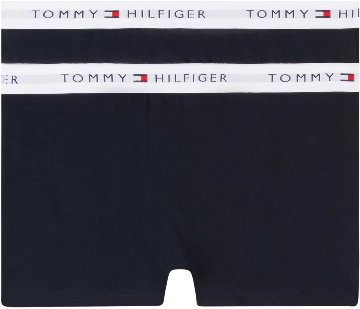 Tommy Hilfiger Bambino Pantaloncini Boxer Confezione da 2 con Fascia con Logo