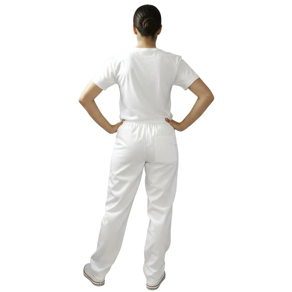Pantaloni Cuoco da Lavoro Chef Pizzaiolo Pasticciere per Divisa Infermiere Unisex