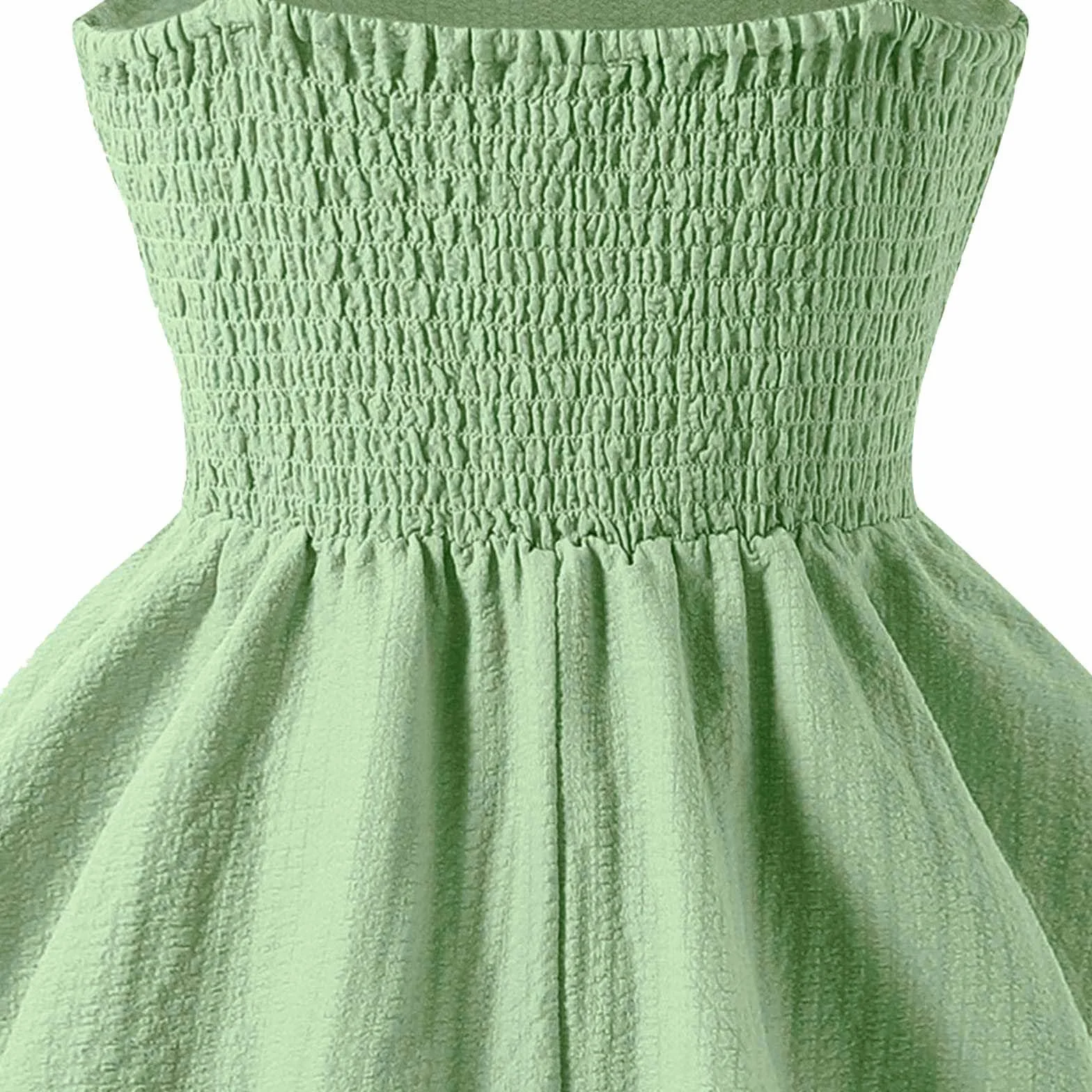 Generico Abiti Bambina Senza Manica Elegante HalterVestito Estivo A-Line Cotone Vestito con Spalline Sottili per Bambine e Ragazze Abito Principessa per Ragazza 8-1 2 Anni Abito da Sposa per Feste