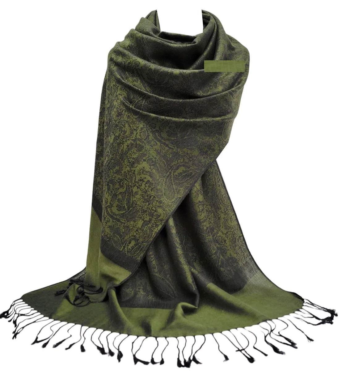 GFM, pashmina con motivo floreale a foglie