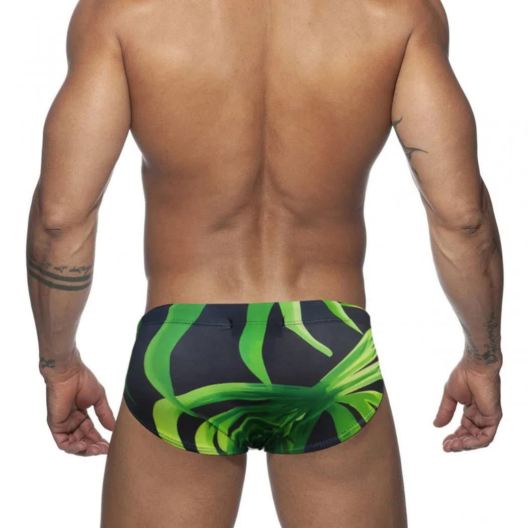 Costume da Bagno Uomo, Costume Slip Nuoto Mare e Piscina Uomo Swimming Brief Coulisse Regolabile YK01