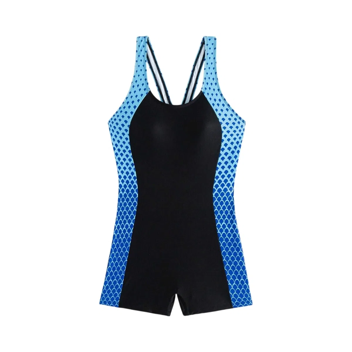 Costume Intero Donna a Due Colori Schiena Nuda Moda Costume da Bagno Costume da Nuoto Donna Intero Modellante Contenitivo Mare