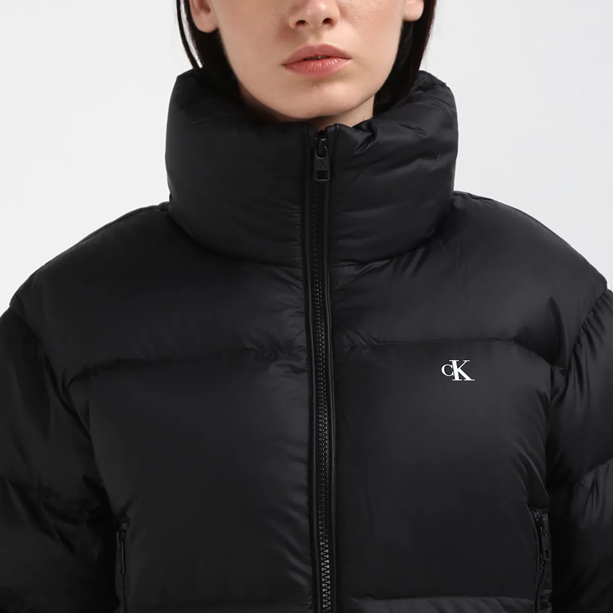 Calvin Klein Jeans Donna Piumino Down Cropped Puffer Corto