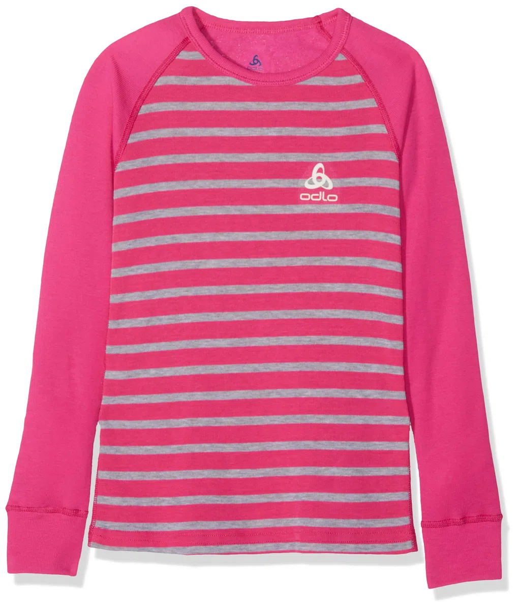 Odlo Suw Top Crew Neck L/S Active Originals K Canottiera Unisex - Bambini e Ragazzi