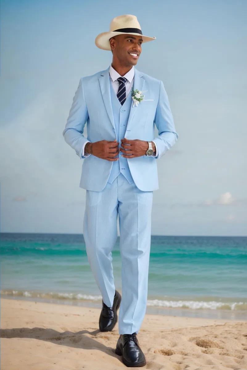 COOFANDY Completo da uomo in 3 pezzi in lino, casual, leggero, giacca, gilet, pantaloni, set per matrimonio, lavoro, ballo di fine anno