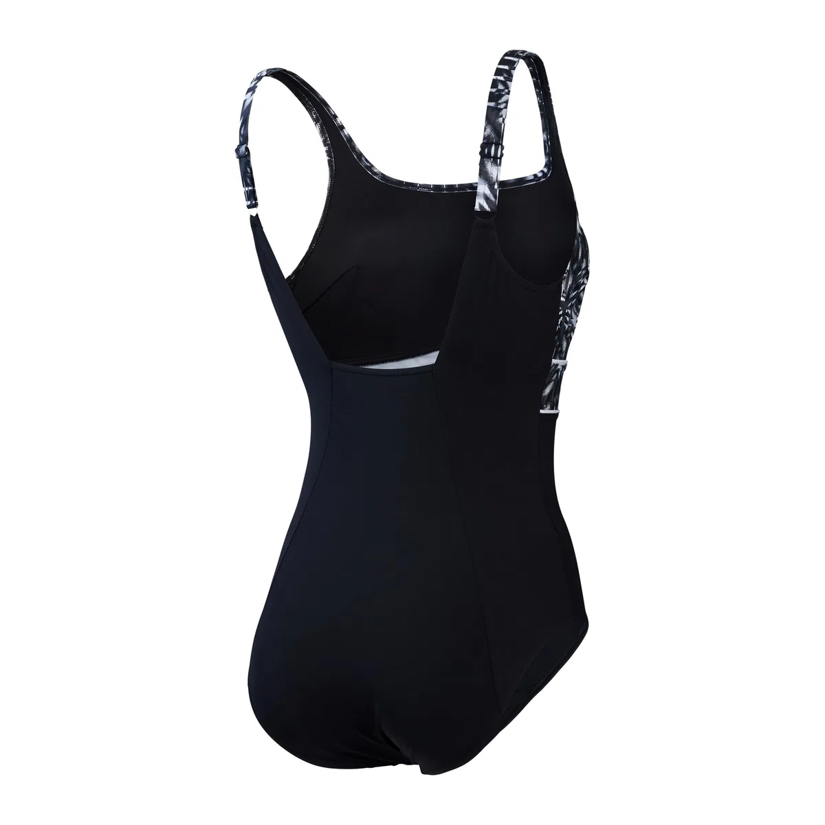 Speedo Shaping Contour Eclipse 1 Piece, Costume da Bagno Donna, Black/White, 36