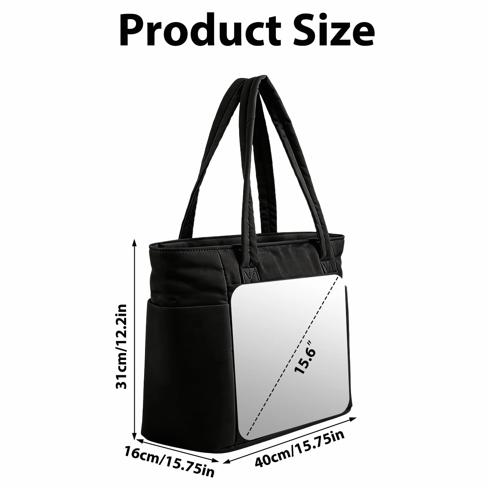 Borsa Organizer Da Viaggio Da Donna, Borsa Tote, Con Scomparto Per Laptop Da 15,6 Pollici e Tasca Per Bottiglia d'Acqua, è La Scelta Perfetta Per Il Lavoro e i Viaggi