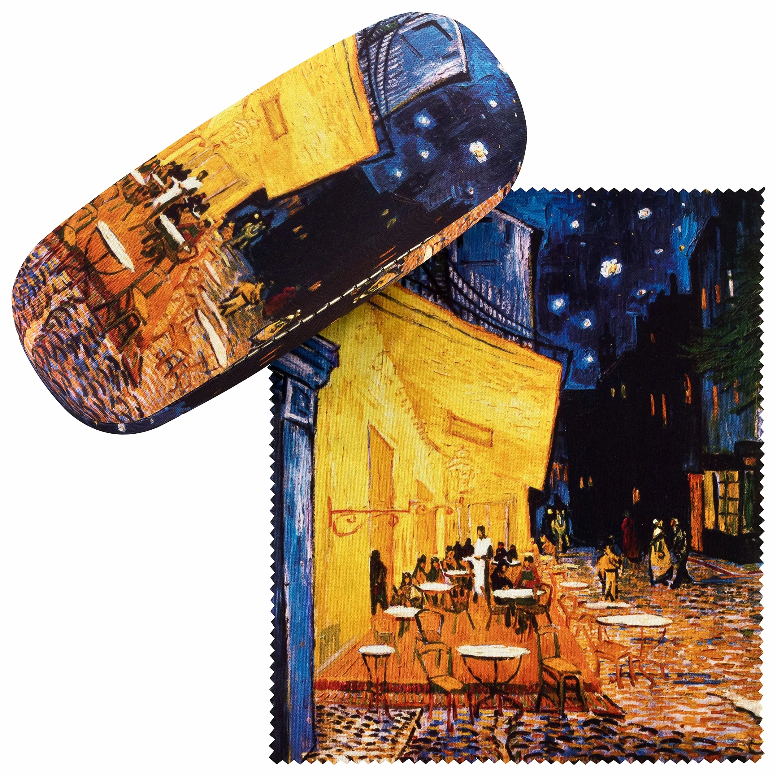 VON LILIENFELD Portaocchiali Astuccio Occhiali Regalo Arte Vincent van Gogh: Caffè notturno
