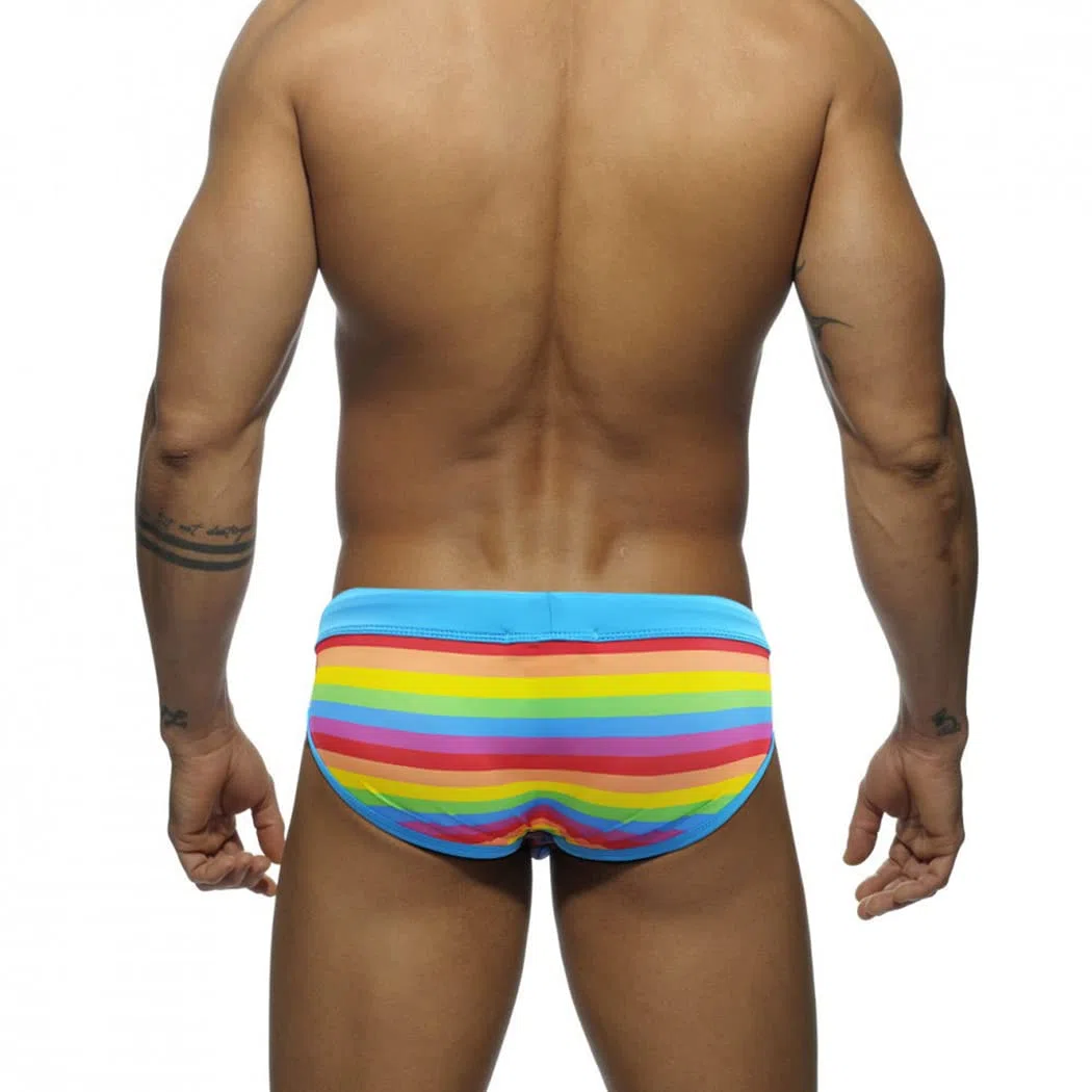 Costume da Bagno Uomo, Costume Slip Nuoto Mare e Piscina Uomo Swimming Brief Coulisse Regolabile YK24
