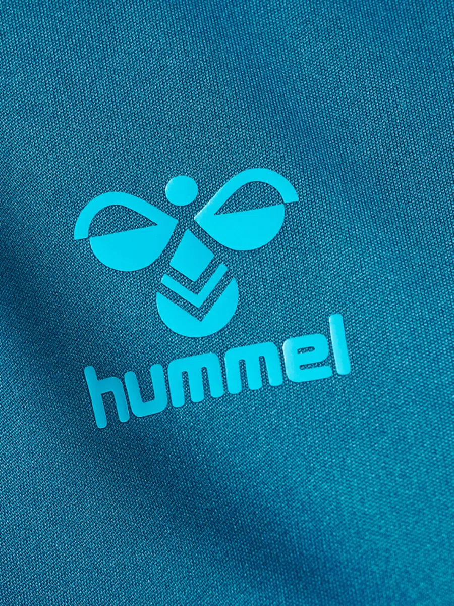 hummel hmlCORE XK Poly Jersey S/S Woman - T-Shirt da Donna, Blue Coral, XS -