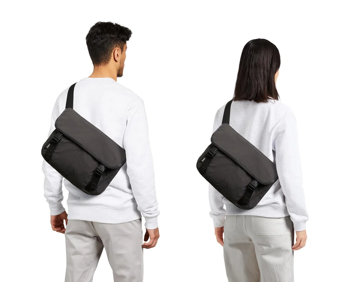Bellroy Cinch Messenger (borsa a tracolla leggera da 12 litri, tessuto resistente all'acqua, organizzazione senza sforzo) - Charcoal