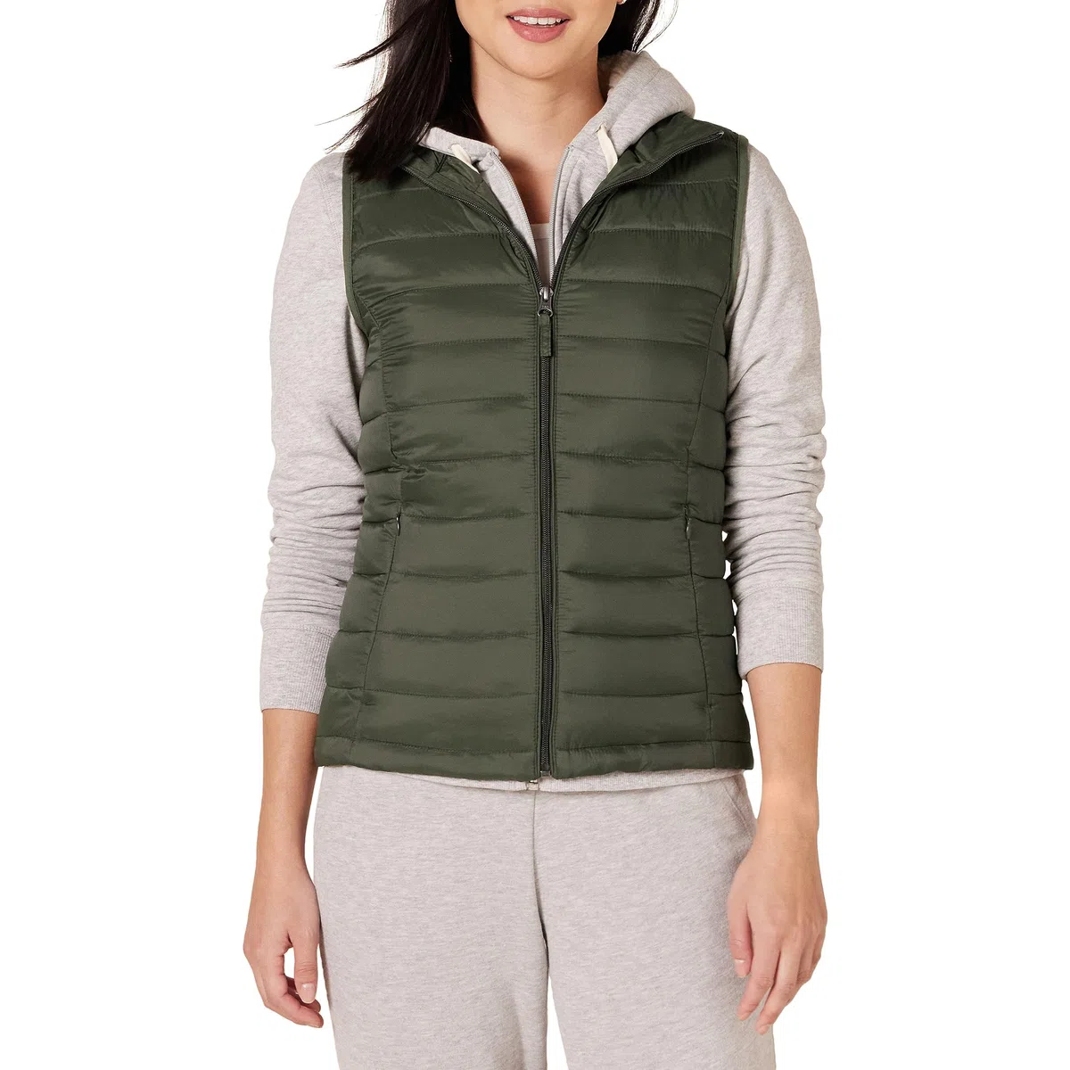 Amazon Essentials Donna Piumino Smanicato Ripiegabile Impermeabile Leggero