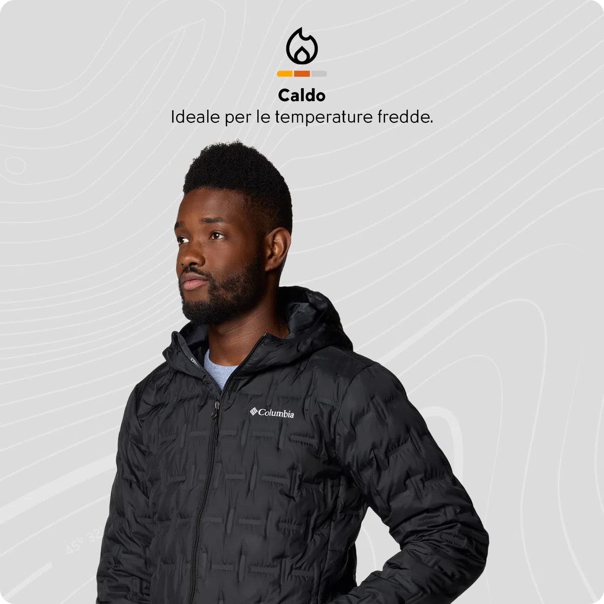 Columbia Delta Ridge Ii Down Hooded Jacket Piumino Delta Ridge II con cappuccio Uomo (Pacco da 1)