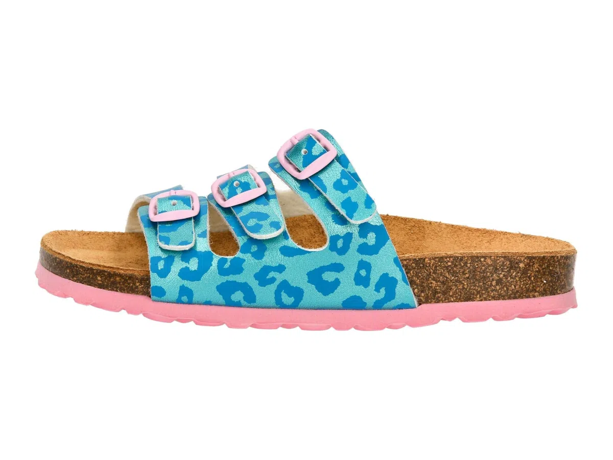Lico Bioline Kids, Ciabatte Bambine e ragazze, Turchese Rosa, 30 EU