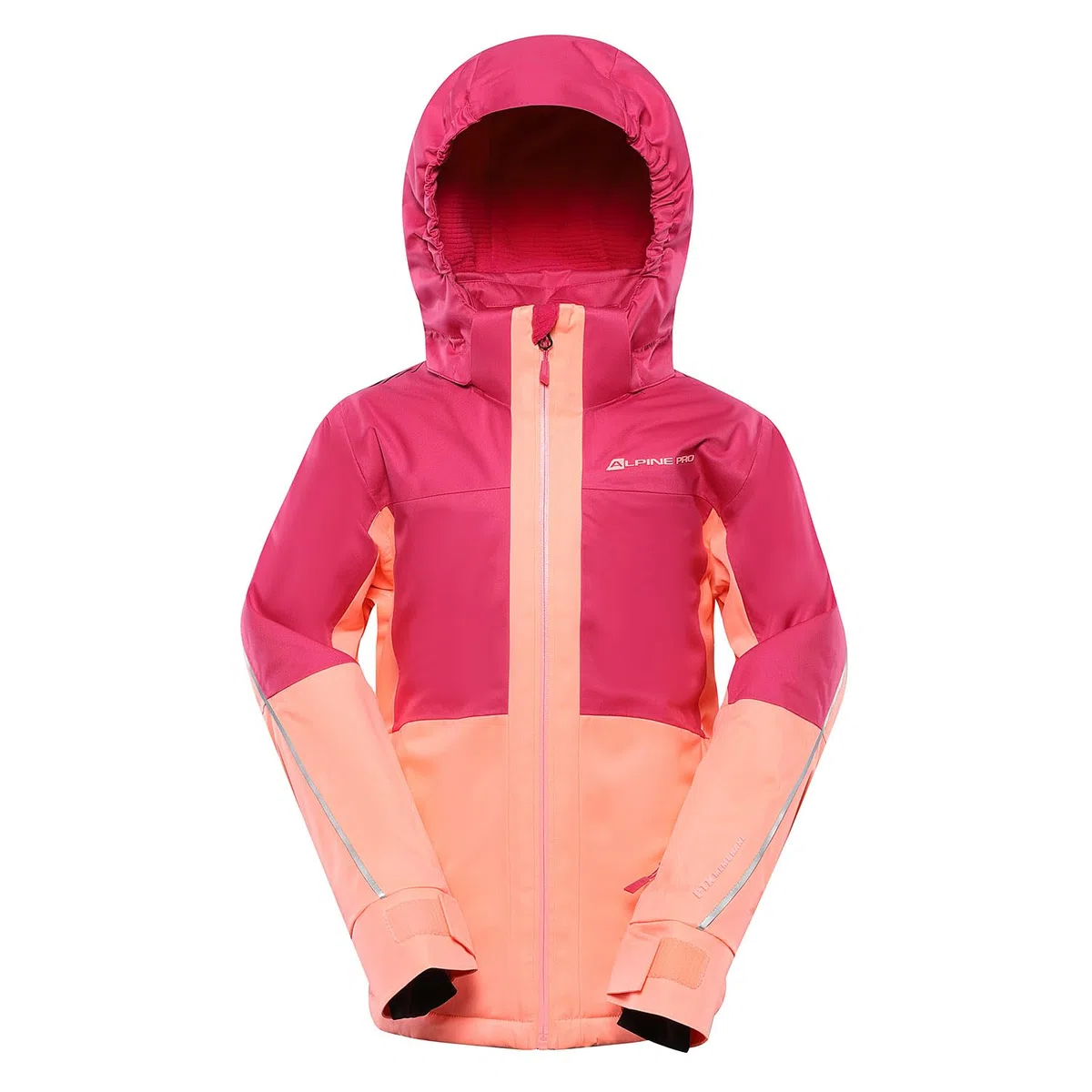 Alpine Pro Reamo - Giacca da sci da ragazza con cappuccio, giacca da snowboard, giacca elasticizzata, giacca invernale, giacca da trekking, giacca per le montagne, giacca impermeabile e traspirante,
