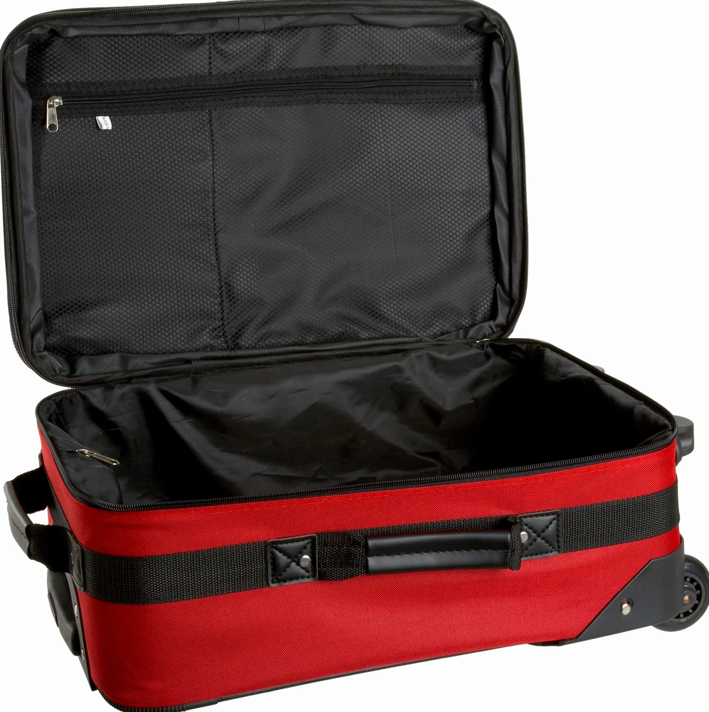 Rockland, Set di valigie Journey, morbide, verticali, Rosso, 4-Piece Set (14/19/24/28)